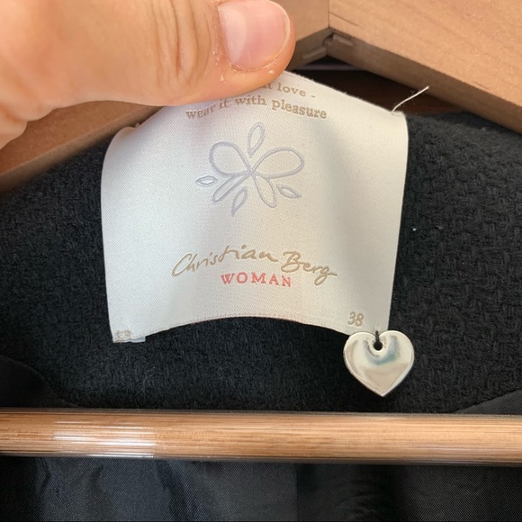 CHRISTIAN BERG Biker Jacket Blazer size 8 - Picture 9 of 12